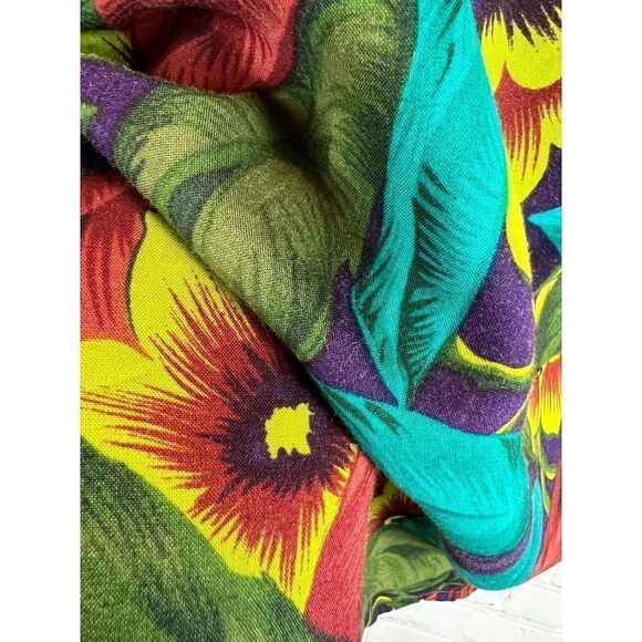 ANN TAYLOR wrap rayon unlined multicolor skirt size 12 - Picture 5 of 6